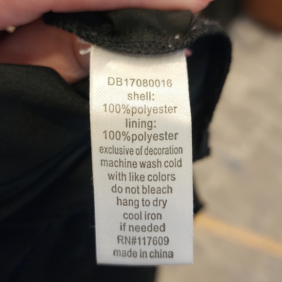 Downeast Mesh Overlay Polka Dot Lace Inset Pull On Skirt Size Small - Picture 16 of 16